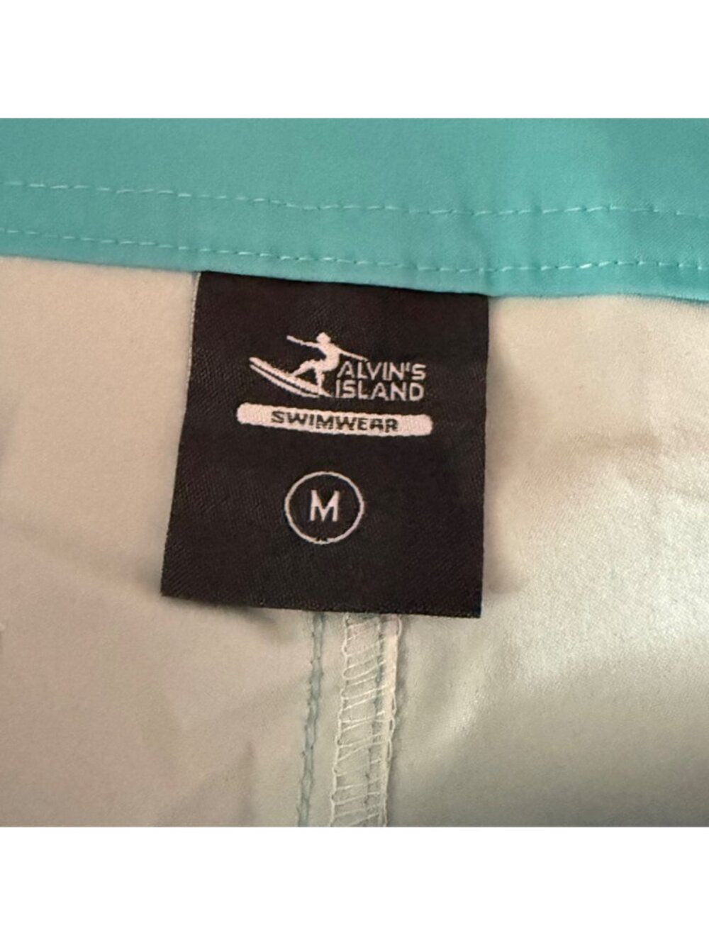 Alvin's Island Men's Rainbow Wave Board Shorts Swim Trunks Size M - Picture 3 of 6